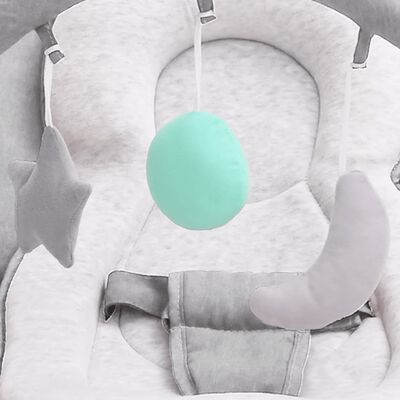 vidaXL Gultukas kūdikiams, šviesiai pilkos spalvos, plienas
