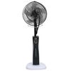 vidaXL Dulksną skleidžiantis pastatomas ventiliatorius, juodas/baltas