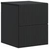 vidaXL Sieninis naktinis staliukas Juoda 33 x 34,5 x 40 cm