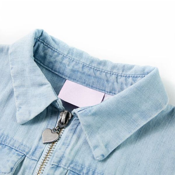 Vaikiškas kombinezonas trumpomis rankovėmis, mėlynas, 128 dydžio