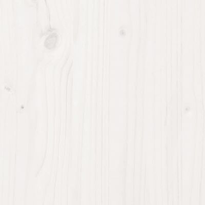 vidaXL Sodinimo stalas su lentyna, baltas, 108x35x75cm, pušies masyvas