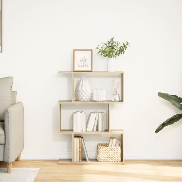 vidaXL Pertvara/knygų spinta, ąžuolo, 70x24x97cm, 3 pakopų