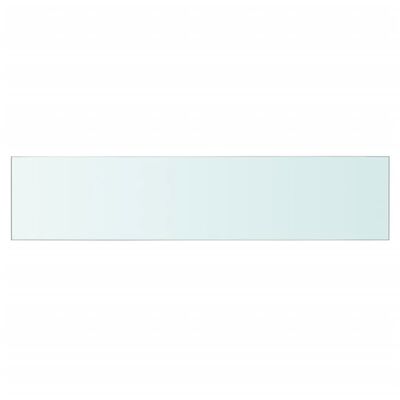 vidaXL Lentynos, 2vnt., skaidrios, 60x12cm, stiklo plokštė (243822x2)