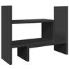 vidaXL Rašomojo stalo lentyna, juoda, 38,5x17x39cm, apdirbta mediena