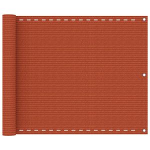 vidaXL Balkono pertvara, oranžinės spalvos, 75x300cm, HDPE
