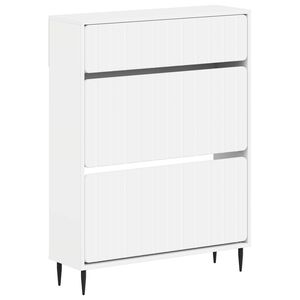 vidaXL Batu skrynia ZWOLLE 78 x 24 x 103 cm Apdirbta mediena Balta