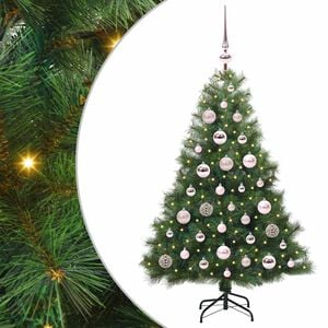 vidaXL Dirbtinė Kalėdų eglutė Žalia 120 cm PE ir PVC