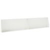 vidaXL Sienelė 2 vnt. 100 x 12 x 50 cm Plienas Balta