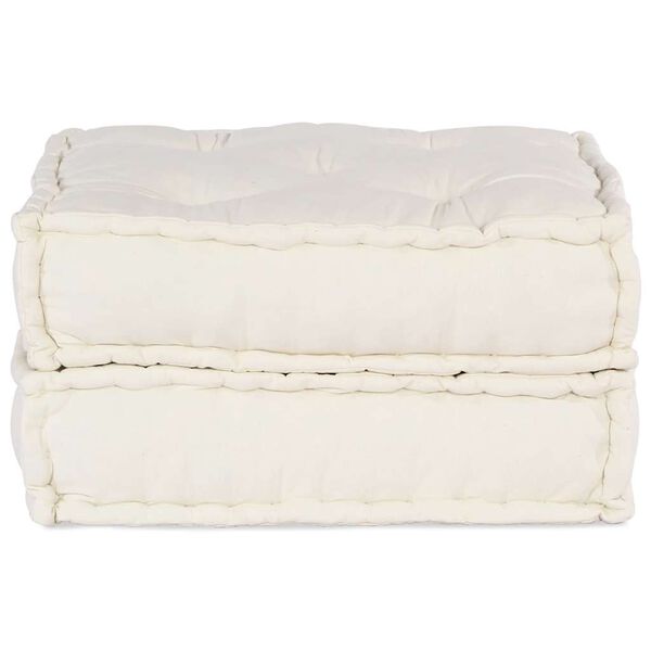 vidaXL Modulinė sofa, kreminės spalvos, 70x70x36 cm, audinys