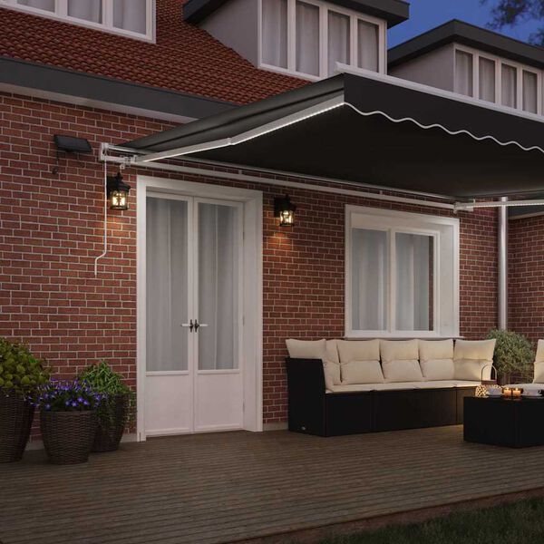 vidaXL Markizės rėmas Balta 500 &times; 300 cm Aliuminis