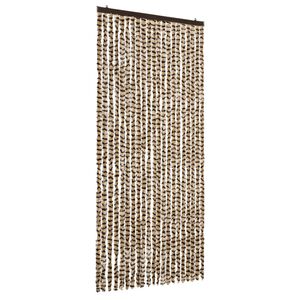 vidaXL Užuolaida nuo vabzdžių, smėlio ir ruda, 90x220cm &scaron;enilis