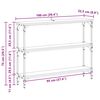 vidaXL Konsolinis stalas su lentyna Sena mediena 100 x 22,5 x 75 cm