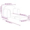 vidaXL Vaiki&scaron;ka sofa-lova, rožinės spalvos, mink&scaron;tas pliu&scaron;as