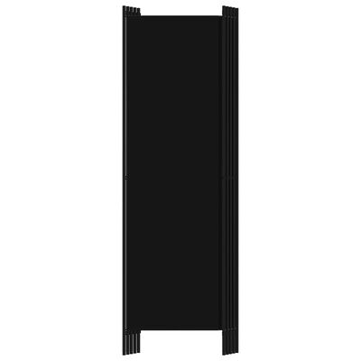 vidaXL Kambario pertvara, 5 dalių, juodos spalvos, 250x180cm