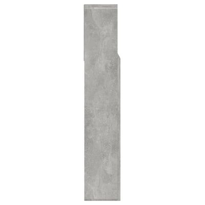 vidaXL Galvūgalis-spintelė, betono pilkos spalvos, 140x19x103,5cm