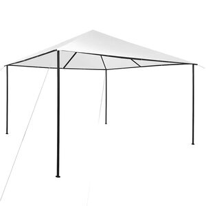vidaXL Pavėsinė, baltos spalvos, 4x4x3m, 180 g/m&sup2;