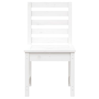 vidaXL Sodo kėdės 2vnt. baltos 50x48x91,5cm pušies medienos masyvas