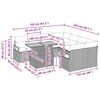 vidaXL Sodo Sofų Rinkinys su saugykla 9 pcs Smėlio Poli ratanas