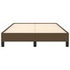vidaXL Lovos rėmas be čiužinio, tamsiai rudas, 120x190cm, audinys