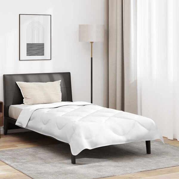 vidaXL Antklodė su pagalve 2 pcs Balta Mikropluoštas