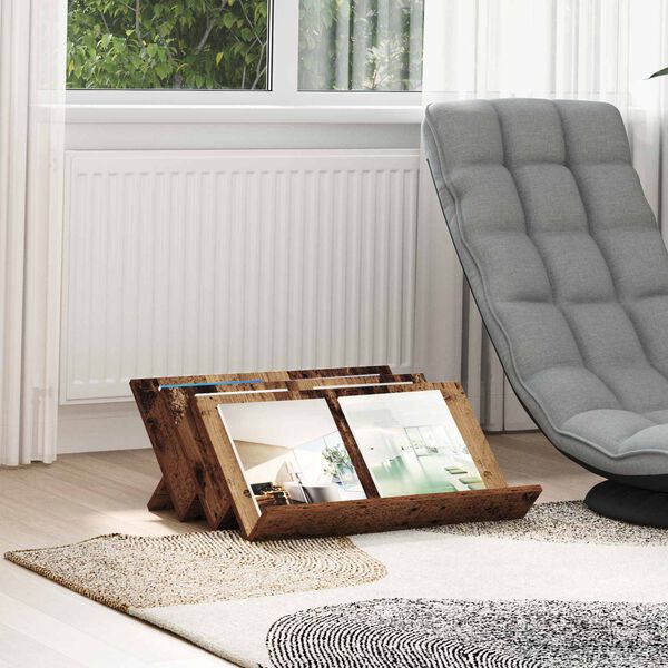 vidaXL Žurnalų stovas Senas medis 65 x 53 x 28,5 cm Apdirbta mediena