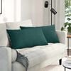 vidaXL Sofa Pagalvės 2 pcs Tamsiai žalia 80 x 40 cm audinys
