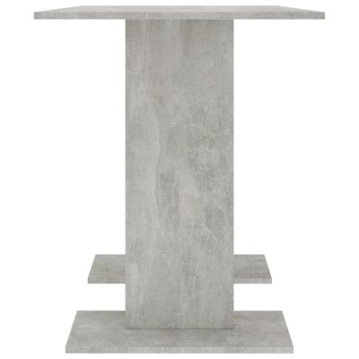 vidaXL Valgomojo stalas, betono pilkos spalvos, 110x60x75 cm, MDP