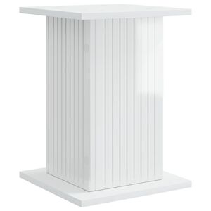 vidaXL Augalų stovas Itin blizgi balta 30,5 x 30 x 43 cm