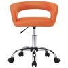 vidaXL Valgomojo kėdės, 6vnt., oranžinės, dirbtinė oda (3x323263)