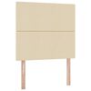 vidaXL Lova su daiktų laikymo vieta ir čiužiniu Kremas 100 x 200 cm