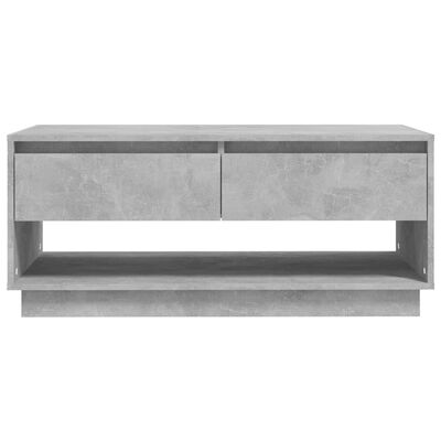 vidaXL Kavos staliukas, betono pilkos spalvos, 102,5x55x44cm, MDP