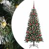 vidaXL Dirbtinė Kalėdų eglutė Žalia 120 cm PVC, plastikas ir plienas