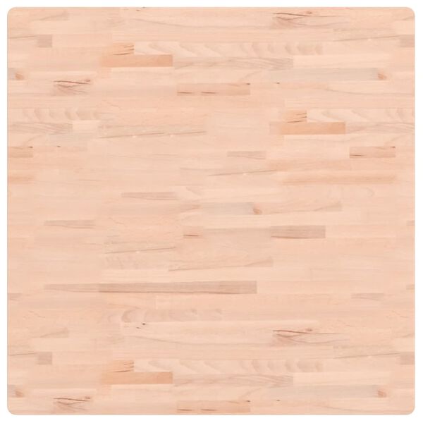 vidaXL Stalviršis, 90x90x2,5cm, bukmedžio masyvas, kvadratinis