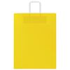 vidaXL Popieriniai mai&scaron;eliai 50vnt. su rankenomis, geltonos 32x12x42cm