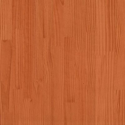 vidaXL Lovos rėmas, vaško rudas, 90x200cm, pušies medienos masyvas