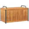 vidaXL Lauko dėžė pagalvėlėms, 85x45x45/53cm, akacijos masyvas/plienas