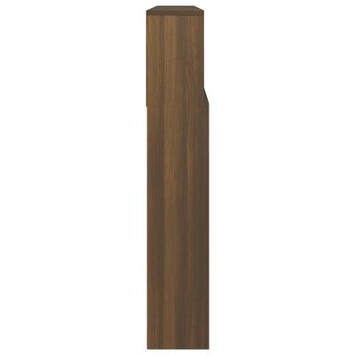 vidaXL Galvūgalis-spintelė, rudos ąžuolo spalvos, 220x19x103,5cm