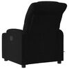vidaXL Elektrinis atlo&scaron;iamas masažinis krėslas, juodas, audinys