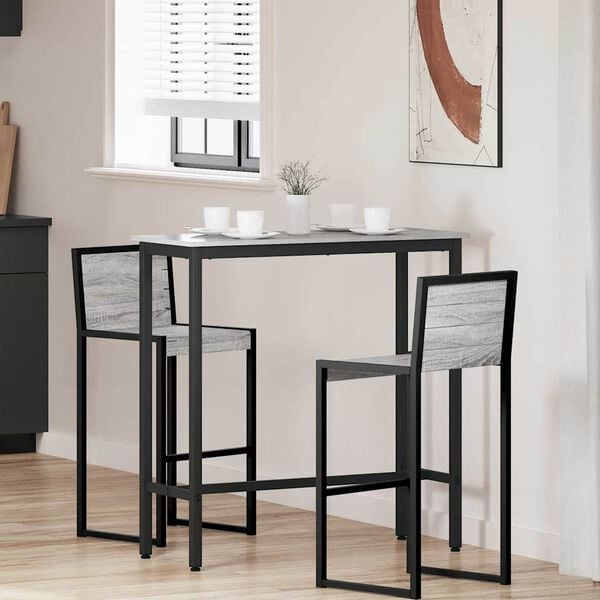 vidaXL staliuku Pilkas Sonoma 100 x 40 x 100,5 cm