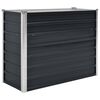 vidaXL Sodo lovelis, antracito, 100x40x77cm, plienas, auk&scaron;tas