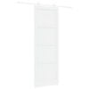 vidaXL Slankios durys Balta 83 x 232 cm Pu&scaron;ies medienos masyvas