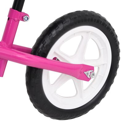 vidaXL Balansinis dviratukas, rožinės spalvos, 9,5 colių ratai