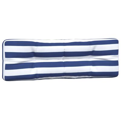 vidaXL Palečių pagalvėlės, 2vnt., mėlynos ir baltos spalvos, audinys