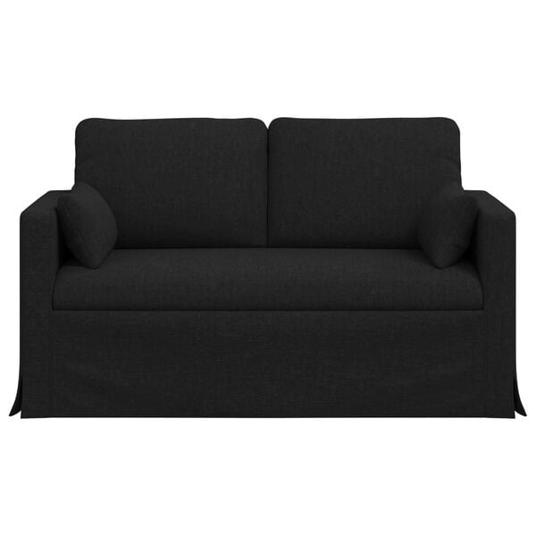 vidaXL Sofa Juoda Bendri matmenys: 139 x 78 cm (P X G x A) Aksomas