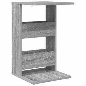 vidaXL &Scaron;oninis stalas Pilkas Sonoma 40 x 35 x 60,5 cm Apdirbta mediena