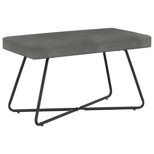 vidaXL suoliukas Tamsiai pilka 80 x 40 x 45 cm Aksomas