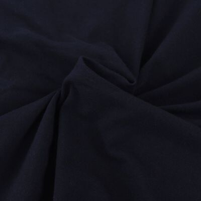 vidaXL Tamprus sofos užvalkalas, juodas, džersio medvilnė