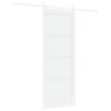 vidaXL Slankios durys 78 x 202 cm Apdirbta mediena Balta
