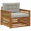 vidaXL Lauko Vidurinis Sofa Natūrali