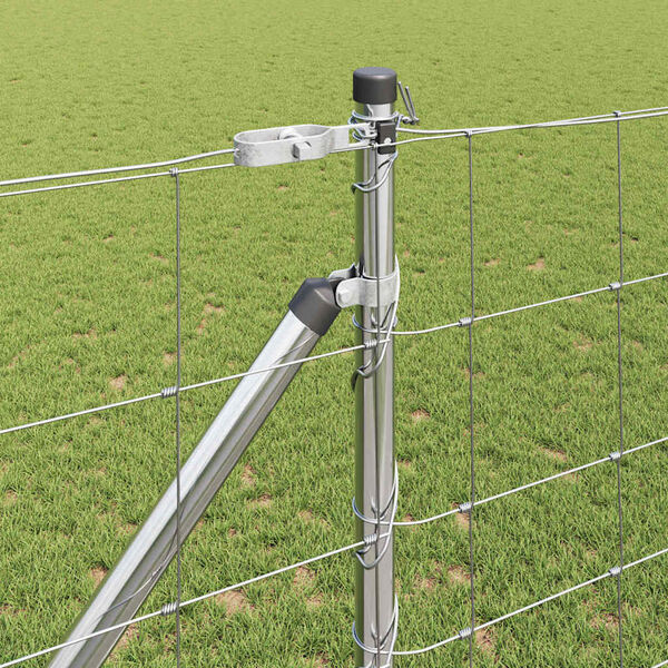 vidaXL Tvorelės stulpas Cinkuotas 25 x 1,2 m Plienas